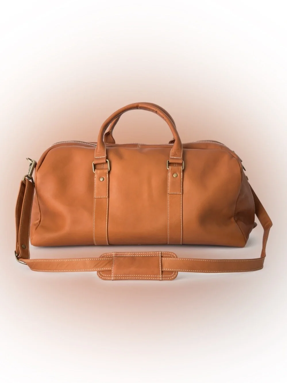 Links Kings 0311 Tan Club Duffel Bag 17”x10”x7” (Jul 026)